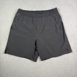 Ten Thousand Interval Shorts Mens Large Black Lined Performance Drawstring 7"